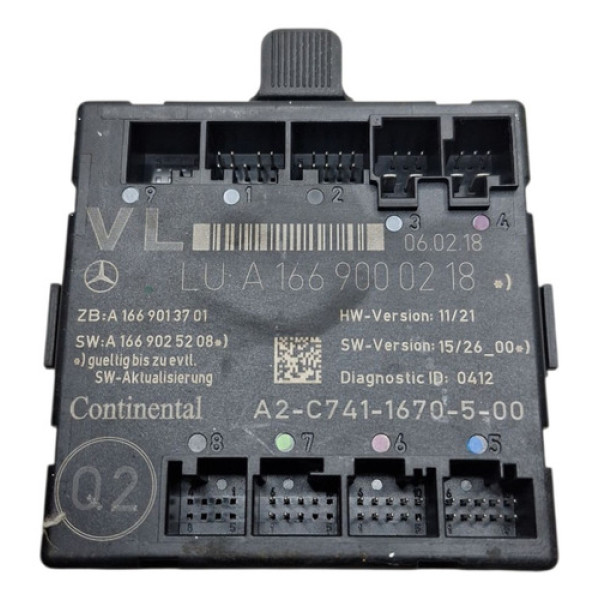 Modulo Porta Mercedes Gla200 2018 Dianteira Esquerda  Preto