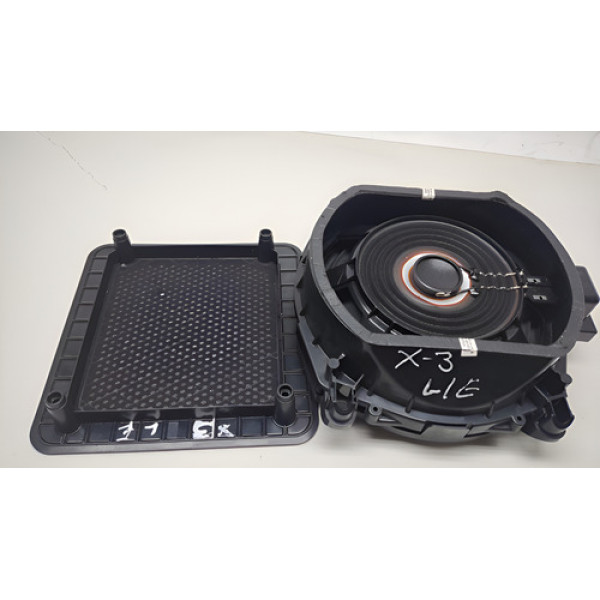 Alto Falante Subwoofer Bmw X3 2016 Dianteiro Esquerdo  Preto Preto
