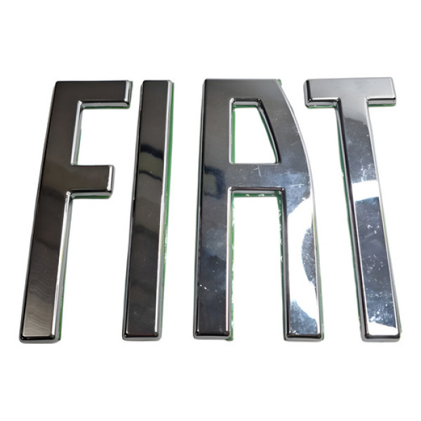 Logo Emblema Fiat Toro Tampa Traseira 2022 Branco