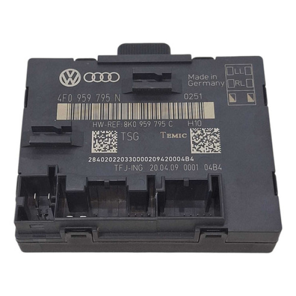 Modulo Conforto Porta Audi A4 2014 Traseira Esquerda