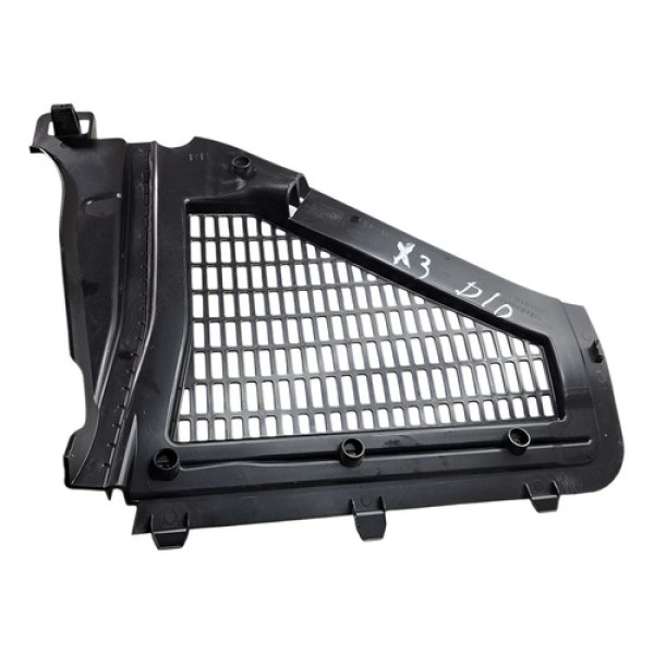 Acabamento Grade Churrasqueira Bmw X3 2014 Dianteira Direita - Branco