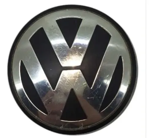 Miolo Calota Roda Emblema Vw Tiguan 2010 Aro 17 Preto